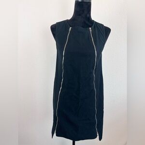 Robert Rodriguez Black Zip Detail Dress Size 6